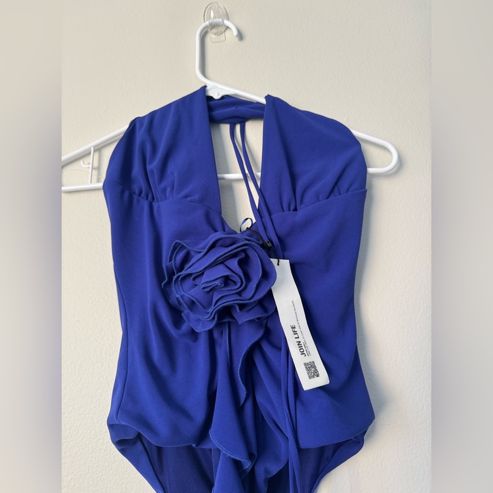 Zara Rose Bodysuit blue, Size S, new with tag - Picture 6 of 11